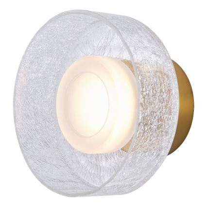 LED аплик LED/8W/230V 3000K златист/прозрачен