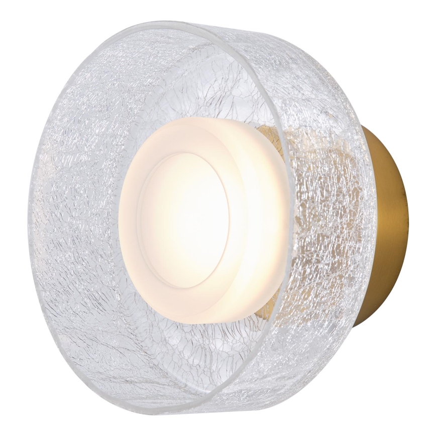 LED аплик LED/8W/230V 3000K златист/прозрачен