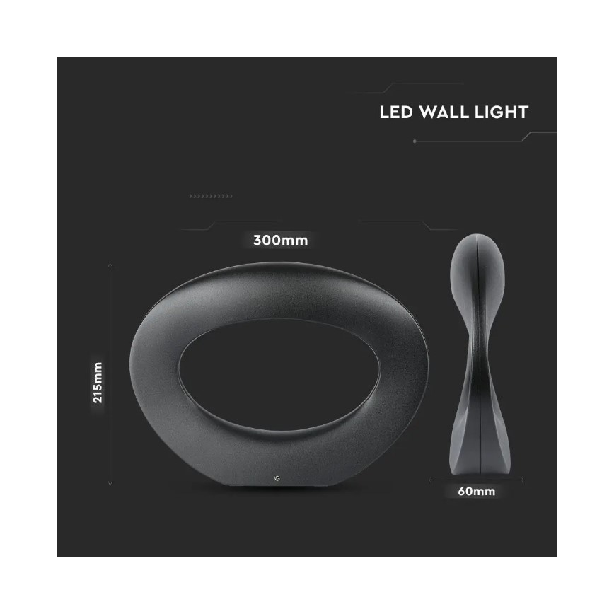 LED Аплик LED/9W/230V