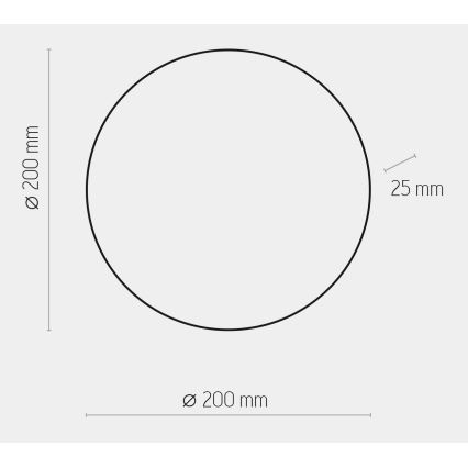 LED Аплик LUNA LED/12W/230V бял