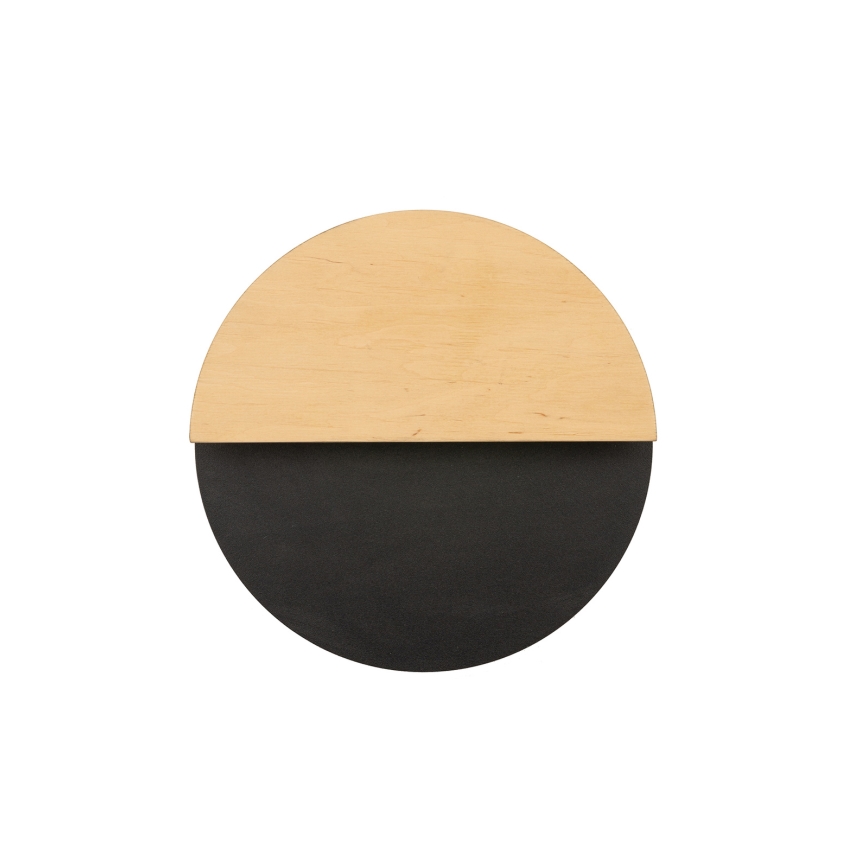 LED аплик LUNA LED/7W/230V Ø 26 см черен/бежов