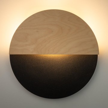 LED аплик LUNA LED/7W/230V Ø 36 см черен/бежов
