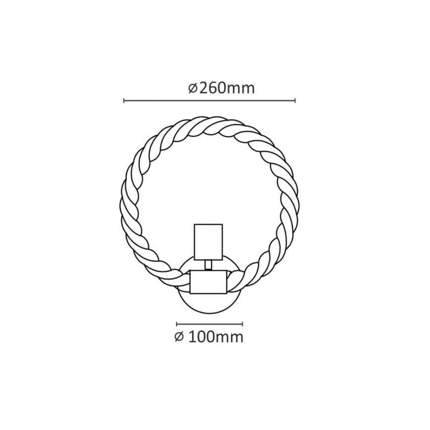 LED аплик ROPE ARTHUR 1xE27/10W/230V