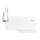 LED Аплик SHELF 1xLED/4W+1xLED/5W+1xLED/2W/230V + USB порт бял