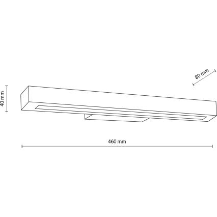 LED аплик TEO LED/8W/230V 3000K бор