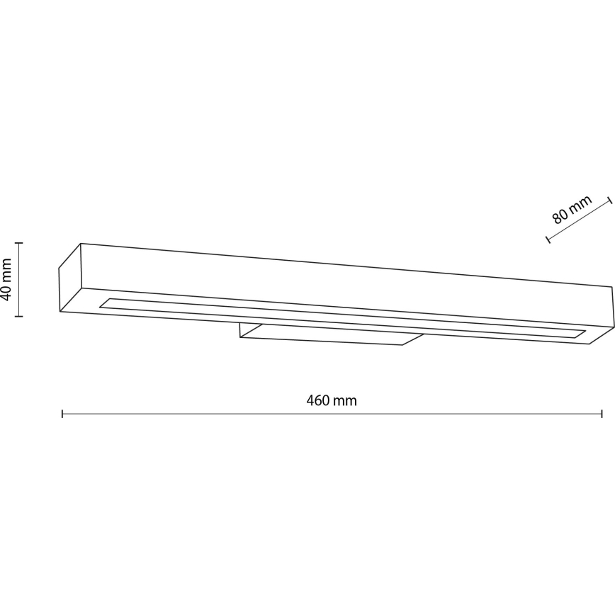 LED аплик TEO LED/8W/230V 3000K бор