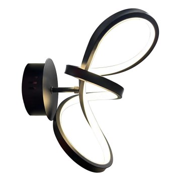 LED аплик TESORO LED/15W/230V черен