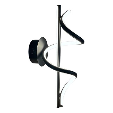 LED аплик TWIST LED/12W/230V черен