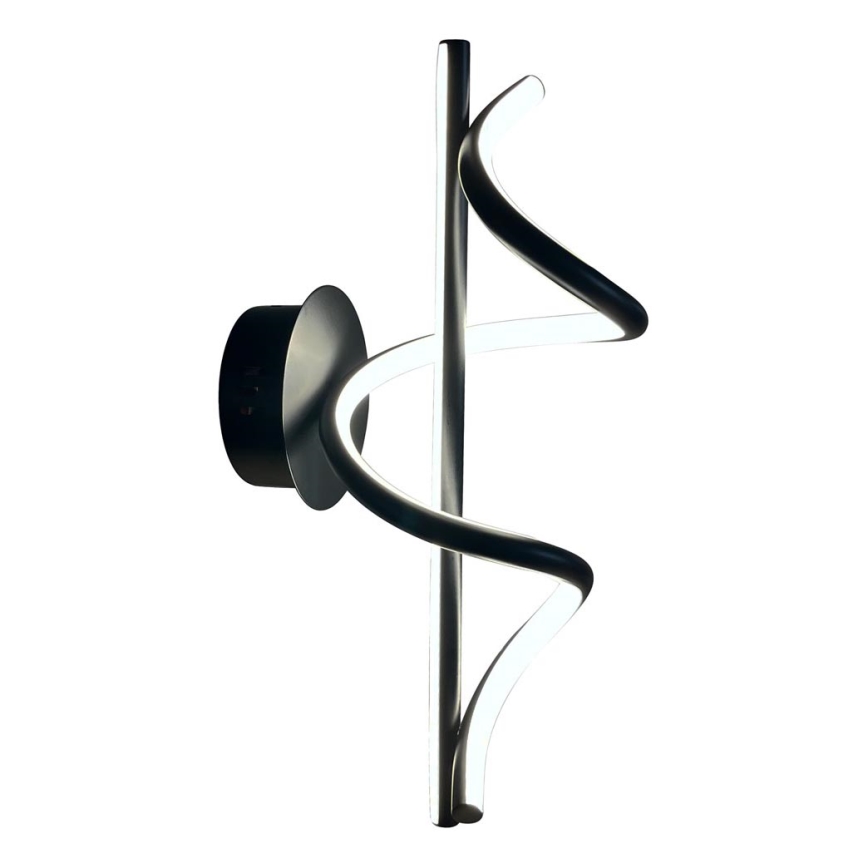 LED аплик TWIST LED/12W/230V черен
