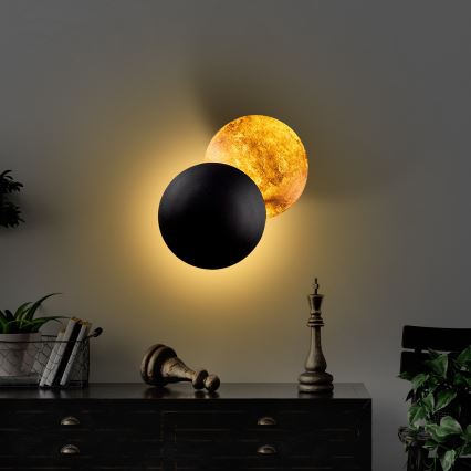 LED аплик YOSMA LED/5W/230V 3000K черен/меден