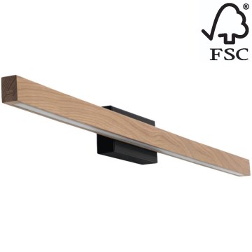LED Аплик за баня AQUAVIVA LED/12W/230V 80 cm IP44 дъб – FSC сертифицирано