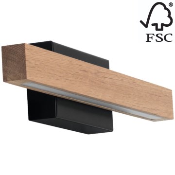 LED Аплик за баня AQUAVIVA LED/6W/230V 40 cm IP44 дъб – FSC сертифицирано