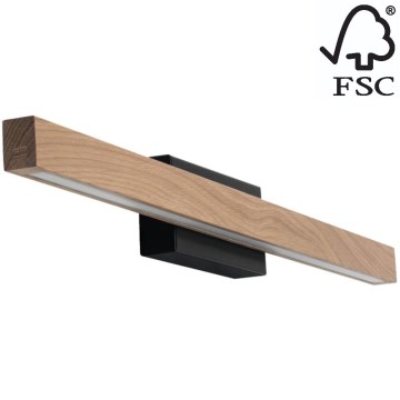 LED Аплик за баня AQUAVIVA LED/9W/230V 60 cm IP44 дъб – FSC сертифицирано