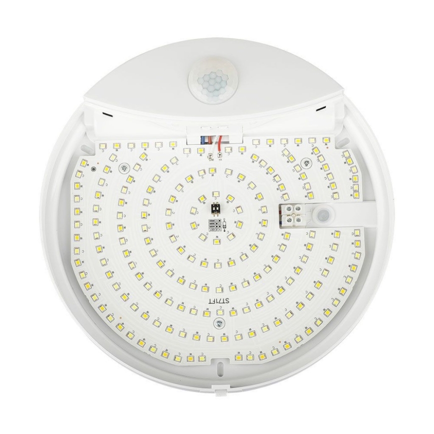 LED Аплик за баня със сензор SAMSUNG CHIP LED/15W/230V 3000/4000/6000K IP44 бял