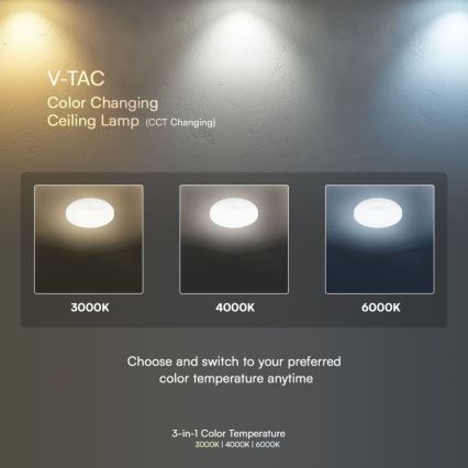 LED Аплик за баня със сензор SAMSUNG CHIP LED/15W/230V 3000/4000/6000K IP44 бял