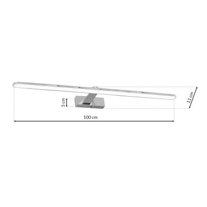 LED Аплик за баня SPLASH 1xLED/21W/230V