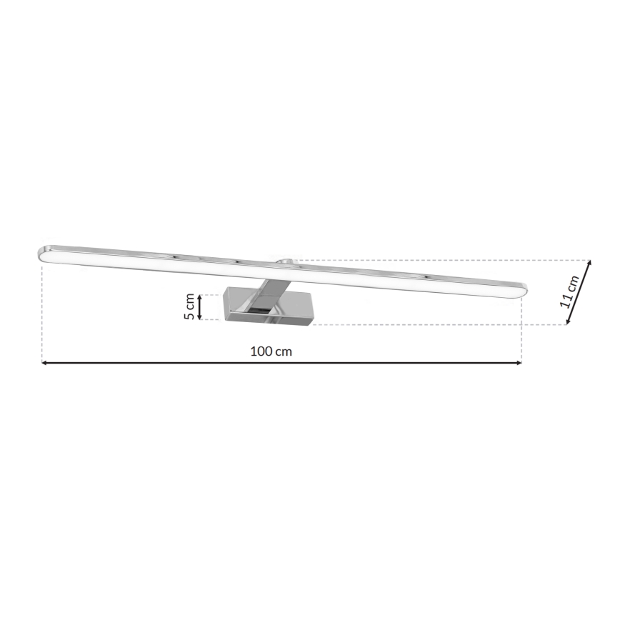 LED Аплик за баня SPLASH 1xLED/21W/230V