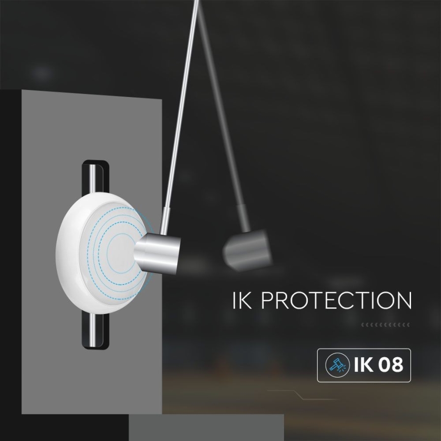 LED Авариен сензорен плафон LED/8W/16W/20W/230V IP65 3000/4000/6500K Ø 32 см
