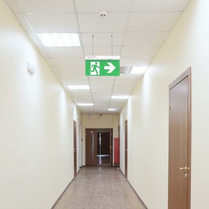 LED Аварийна лампа EMERGENCY EXIT LED/2,5W/230V 4в1 6000K