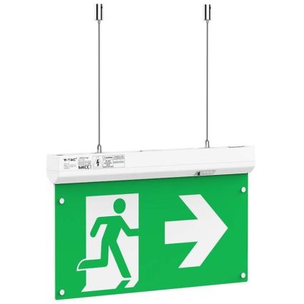 LED Аварийна лампа EMERGENCY EXIT LED/2,5W/230V 4в1 6000K