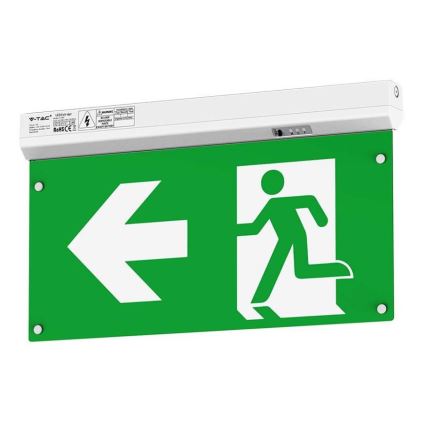 LED Аварийна лампа EMERGENCY EXIT LED/2,5W/230V 4в1 6000K