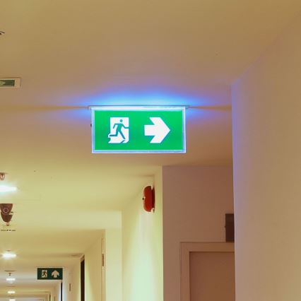 LED Аварийна лампа EMERGENCY EXIT SAMSUNG CHIP LED/2W/230V 6000K