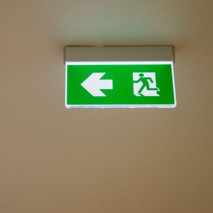 LED Аварийна лампа EMERGENCY EXIT SAMSUNG CHIP LED/2W/230V 6000K