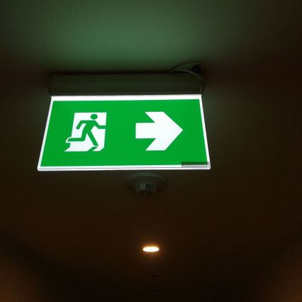 LED Аварийна лампа EMERGENCY EXIT SAMSUNG CHIP LED/2W/230V 6000K