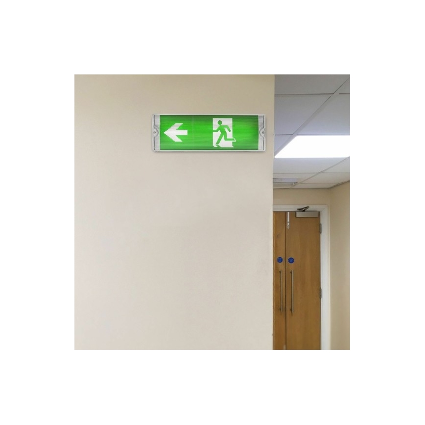 LED Аварийна лампа EMERGENCY EXIT LED/3W/230V 6400K IP65