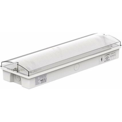 LED Аварийна лампа със стандартен тест за функционалност EMERGENCY EXIT LED/3W/230V 6400K IP65