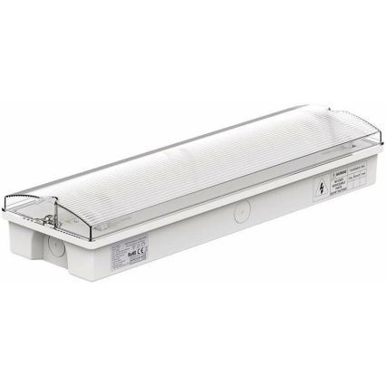 LED Аварийна лампа със стандартен тест за функционалност EMERGENCY EXIT LED/3W/230V 6400K IP65