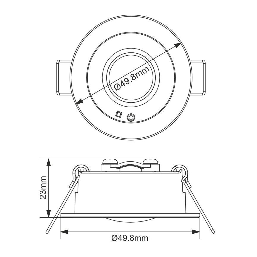 LED Аварийна лампа за окачен таван LED/1,2W/230V 6000K
