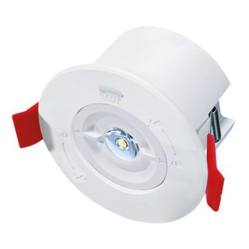 LED аварийно вградено осветително тяло LED/1,5W/230V 1800 mAh