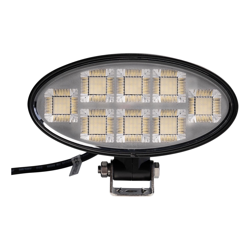 LED Автомобилен прожектор BLACK LED/160W/10-30V IP69 5700K овален