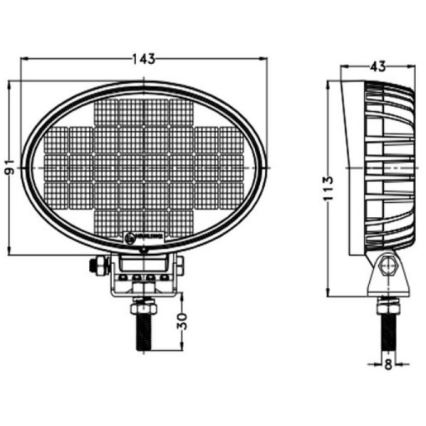 LED Автомобилен прожектор OSRAM LED/32W/10-30V IP68 5700K