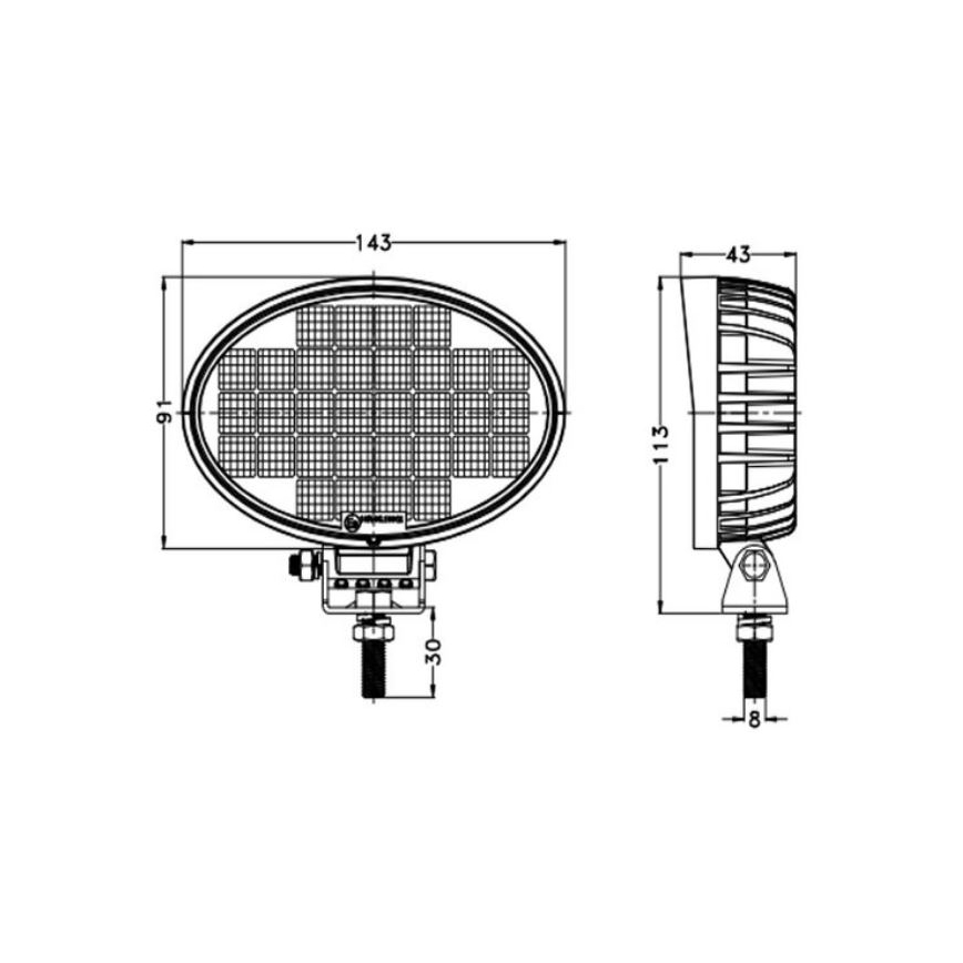 LED Автомобилен прожектор OSRAM LED/32W/10-30V IP68 5700K