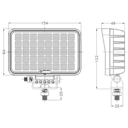 LED Автомобилен прожектор OSRAM LED/40W/10-30V IP68 5700K