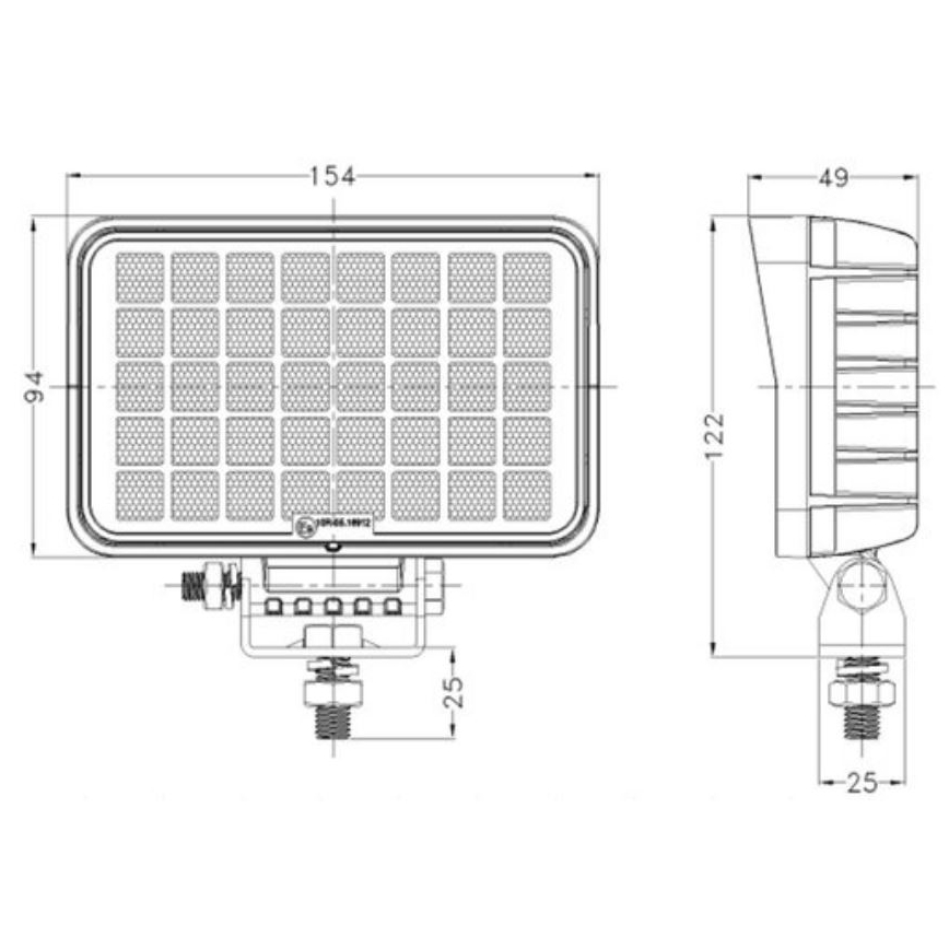 LED Автомобилен прожектор OSRAM LED/40W/10-30V IP68 5700K