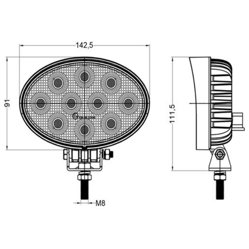 LED Автомобилен прожектор OSRAM LED/40W/10-30V IP68 5700K