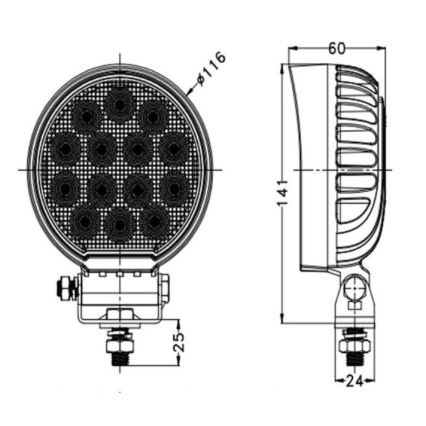 LED Автомобилен прожектор OSRAM LED/56W/10-30V IP68 5700K