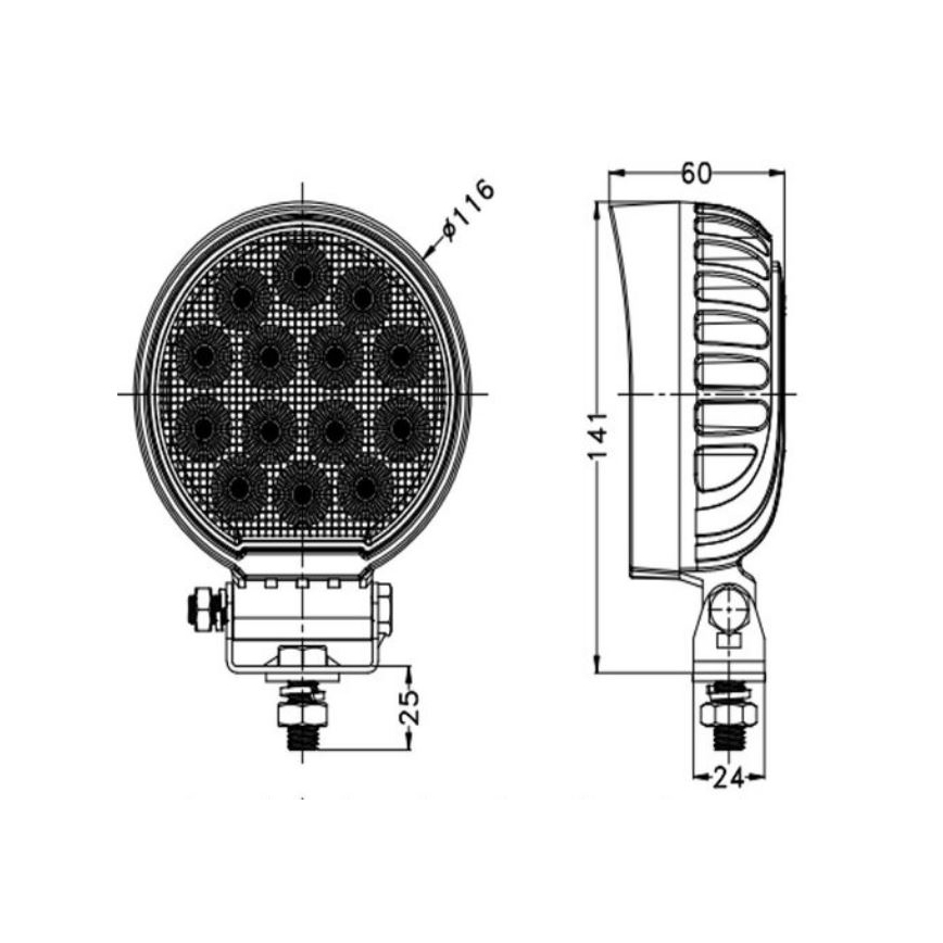 LED Автомобилен прожектор OSRAM LED/56W/10-30V IP68 5700K