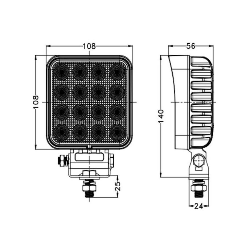 LED Автомобилен прожектор OSRAM LED/64W/10-30V IP68 5700K