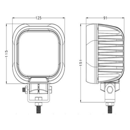 LED Автомобилен прожектор OSRAM LED/90W/10-30V IP68 5700K