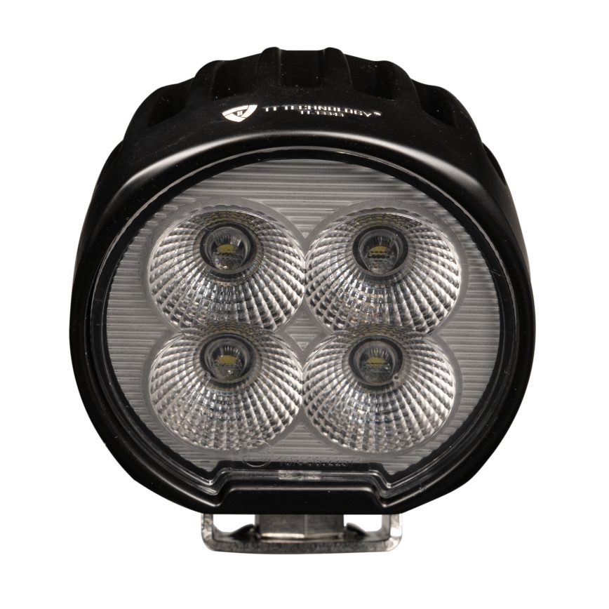 LED точково осветително тяло за автомобил BLACK LED/40W/10-30V IP69 5700K кръгло