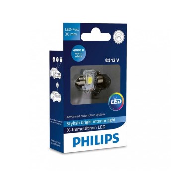 LED Автокрушка Philips X-TREME ULTINON 129404000KX1 LED C5W/12V 4000K