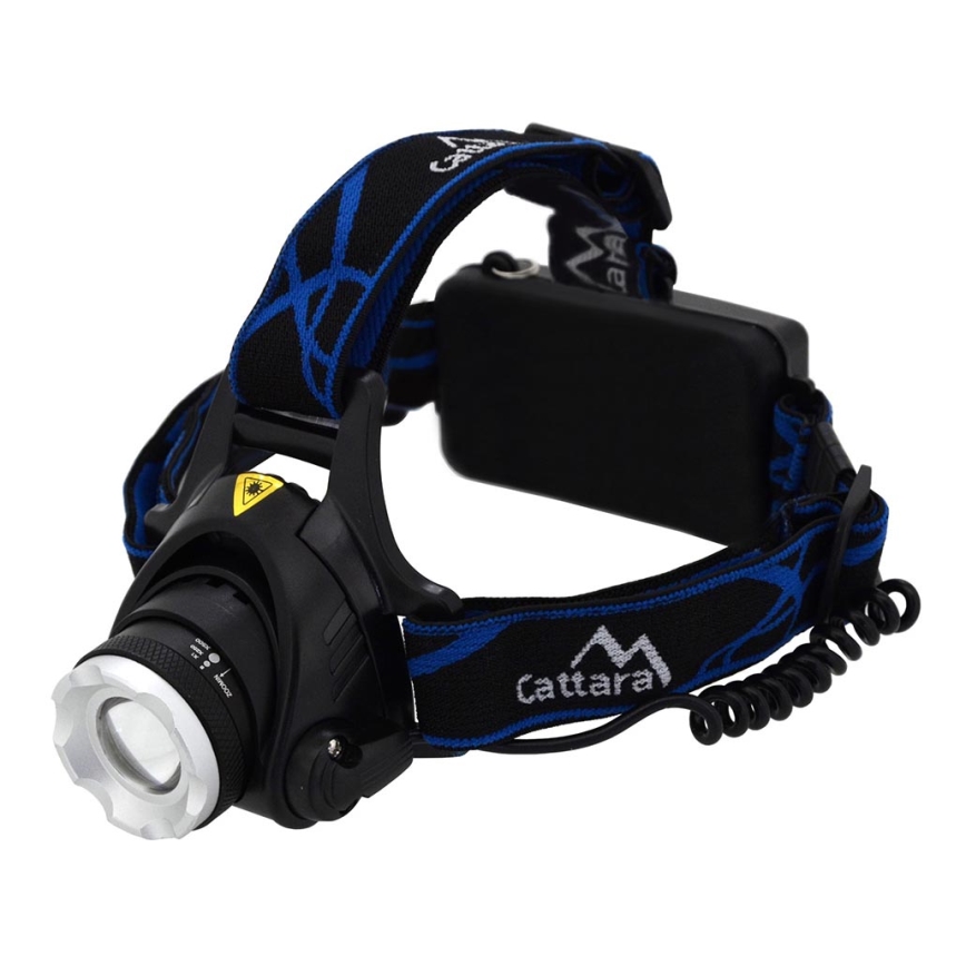 LED Акумулаторен челник LED/6W/7,4V 5600 mAh IP44 черен/син