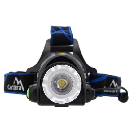 LED Акумулаторен челник LED/6W/7,4V 5600 mAh IP44 черен/син