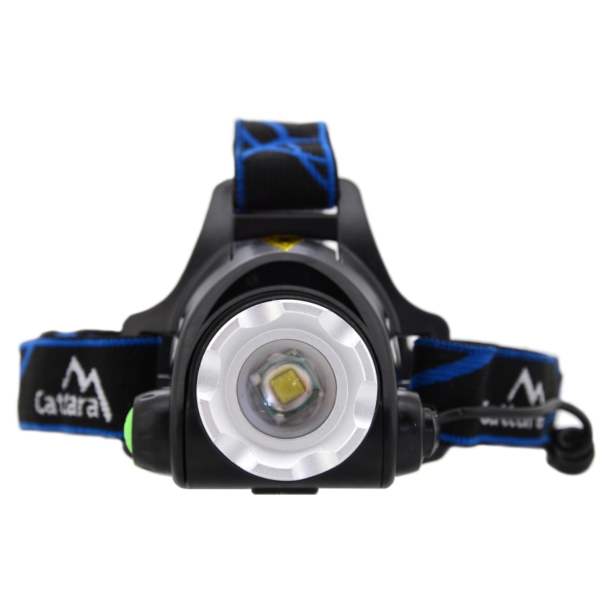 LED Акумулаторен челник LED/6W/7,4V 5600 mAh IP44 черен/син