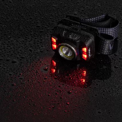 LED Димируем акумулаторен челник със сензор и червена светлина LED/15W/5V IP66 430 лъскав 1800 mAh