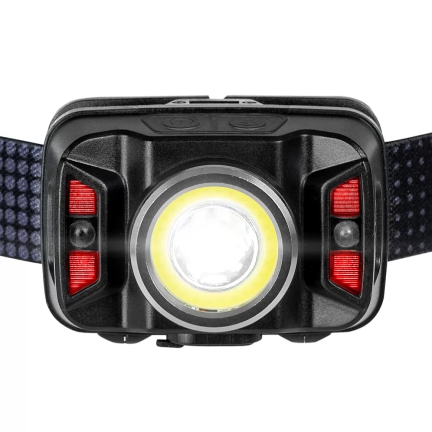 LED Димируем акумулаторен челник със сензор и червена светлина LED/15W/5V IP66 430 лъскав 1800 mAh
